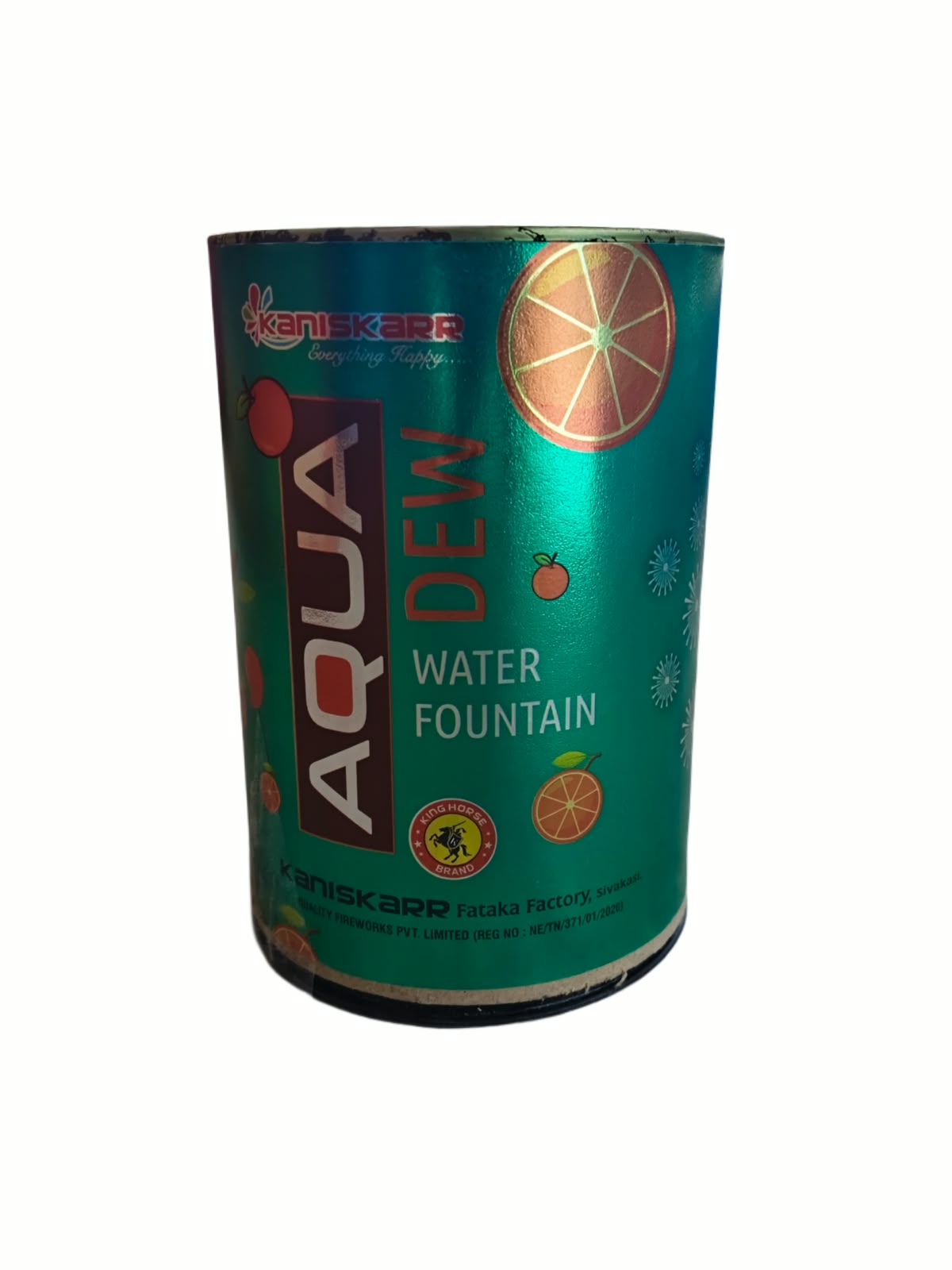 Mark 5" Tin Fountain Aqua 