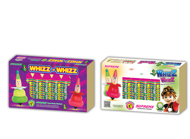 Whizz Whizz Red & Green Spinner